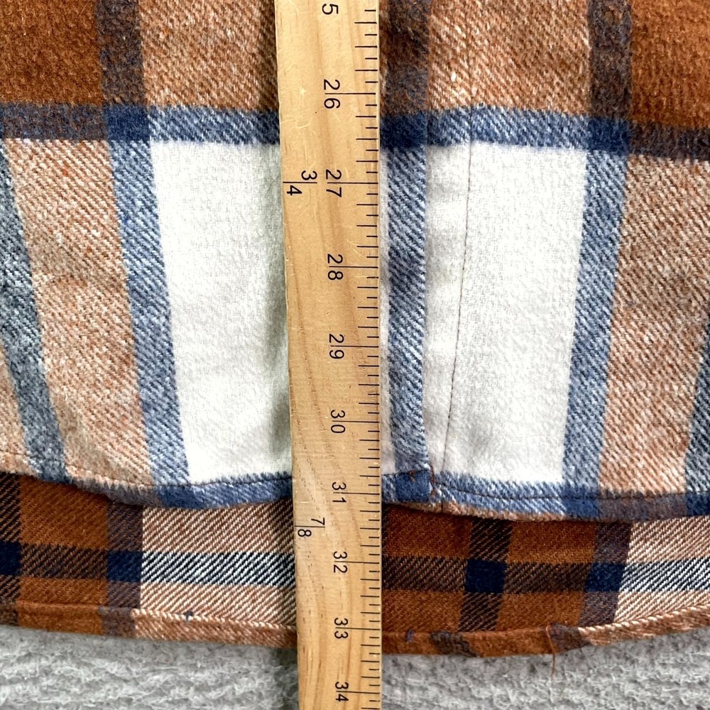 Kori Flannel Shacket Womens Large Plaid Button Front Outdoor Cabin Workwear - Picture 3 of 9